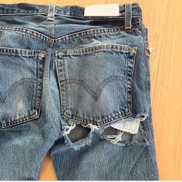Re/done Levi’s Elsa Ass Rip 24 - Picture 2 of 3